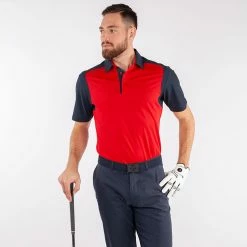 Galvingreen Galvin Green Massimo Golf Polo Shirt -Putter Sales Galvin Green SS22 Massimo Polo Shirt G127323 Code SHGAL557 M Red Navy Model 1