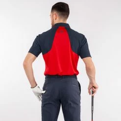 Galvingreen Galvin Green Massimo Golf Polo Shirt -Putter Sales Galvin Green SS22 Massimo Polo Shirt G127323 Code SHGAL557 M Red Navy Model 3