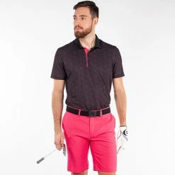 Galvingreen Galvin Green Mayson Golf Polo Shirt -Putter Sales Galvin Green SS22 Mayson Polo Shirt G126797 Code SHGAL538 M Black Pink model 1