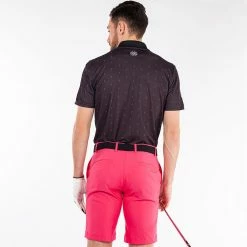 Galvingreen Galvin Green Mayson Golf Polo Shirt -Putter Sales Galvin Green SS22 Mayson Polo Shirt G126797 Code SHGAL538 M Black Pink model 3