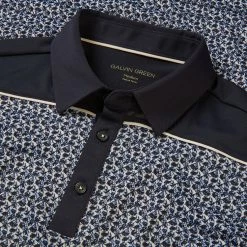 Galvingreen Galvin Green Millard Golf Polo Shirt -Putter Sales Galvin Green SS23 Millard Polo Shirt G137331 SHGAL605 S Navy White Detail