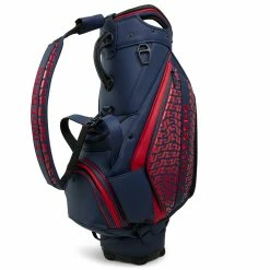 Jlindeberg J.Lindeberg Print Golf Tour Staff Bag 6 Jlindeberg J.Lindeberg Print Golf Tour Staff Bag -Putter Sales J Lindeberg Print Golf Tour Staff Bag Bridge Swirl Red JL Navy Barbados Cherry 3