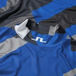 Jlindeberg J.Lindeberg Aello Print Golf Base Layer -Putter Sales J. Lindeberg GMJT06853 O461 M Aello Soft Compression Print BLLIN007 Blue Flag Patchwork Detail