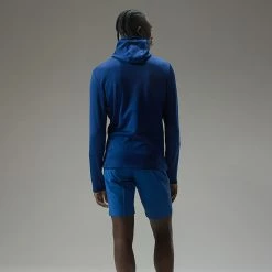 Jlindeberg J.Lindeberg Aerial 1/4 Zip Golf Hoodie -Putter Sales J.Lindeberg AW22 Aerial Quarter Hood GMJS07797 0337 SWLIN085 Navy PeonyAiry Blue Model 3