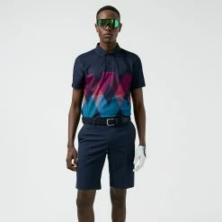 Jlindeberg J.Lindeberg Active Argyle Golf Shorts 9 Jlindeberg J.Lindeberg Active Argyle Golf Shorts -Putter Sales J.Lindeberg SS22 Active Argyl Golf Short P1345071 Navy Model 1