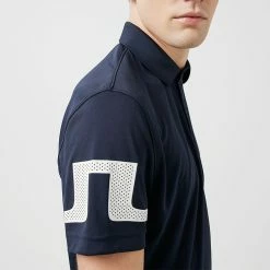 Jlindeberg J.Lindeberg Heath Golf Polo Shirt -Putter Sales J.Lindeberg SS22 Heath Regular Fit Polo GMJT06335 6855 Code SHLIN061 M JL Navy Model 2