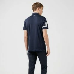 Jlindeberg J.Lindeberg Heath Golf Polo Shirt -Putter Sales J.Lindeberg SS22 Heath Regular Fit Polo GMJT06335 6855 Code SHLIN061 M JL Navy Model 3
