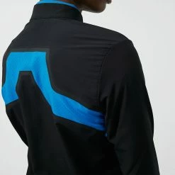 Jlindeberg J.Lindeberg KV Hybrid Golf Wind Jacket -Putter Sales J.Lindeberg SS22 KV Hybrid Golf Jacket GMOW05623 9999 Code WTLIN018 M Black Skydiver Model 2