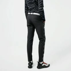 Jlindeberg J.Lindeberg Stuart Stripe Golf Trouser -Putter Sales J.Lindeberg SS22 Stuart Stripe Golf Trouser Black GMPA05716 9999 Code TRLIN022 34 W 32 Leg Model 2