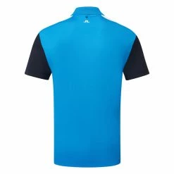 Jlindeberg J.Lindeberg Andie Golf Polo Shirt -Putter Sales J.Lindeberg SS23 Andi Regular Fit Polo GMJT09663 O175 SHLIN205 Brilliant Blue Back