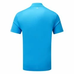 Jlindeberg J.Lindeberg Bridge Golf Polo Shirt -Putter Sales J.Lindeberg SS23 Bridge Regular Fit Polo GMJT07619 0715 SHLIN184 Brilliant BlueHigh Rise Back