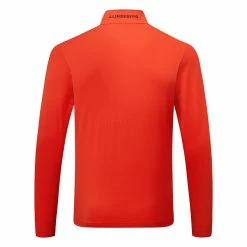 Jlindeberg J.Lindeberg Luke 1/2 Zip Golf Sweater 5 Jlindeberg J.Lindeberg Luke 1/2 Zip Golf Sweater -Putter Sales J.Lindeberg SS23 Luke Half Zip Mid Layer AMJS07969 G135 SWLIN105 Fiery RedJL Navy Back