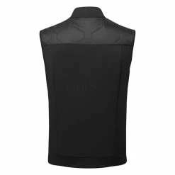 Jlindeberg J.Lindeberg Quilt Hybrid Thermal Golf Wind Vest -Putter Sales J.Lindeberg SS23 Quilt Hybrid Wind Vest AMOW09220 9999 WTLIN057 Back