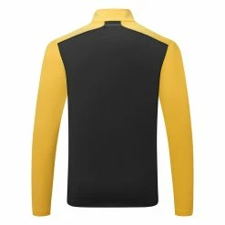 Jlindeberg J.Lindeberg Terry 1/4 Zip Golf Sweater -Putter Sales J.Lindeberg SS23 Terry Mid Layer AMJS07868 I040 SWLIN108 CitrusJL NavyWhite Back