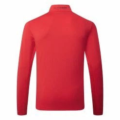 Jlindeberg J.Lindeberg Luke 1/2 Zip Golf Sweater 5 Jlindeberg J.Lindeberg Luke 1/2 Zip Golf Sweater -Putter Sales J.Lindeberg AMJS06731 G131 M Luke Half Zip Mid Layer SWLIN076 Barbados Cherry Back