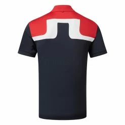Jlindeberg J.Lindeberg Jeff Golf Polo Shirt -Putter Sales J.Lindeberg GMJT06474 6855 M Jeff Reg Fit Polo JL Navy Back