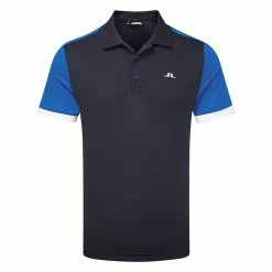 Jlindeberg J.Lindeberg Roy Golf Polo Shirt -Putter Sales J.Lindeberg Roy Slim Fit GMJT06852 0346 Nautical Blue Front 2