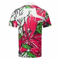 Jlindeberg J.Lindeberg Tour Collection KV Golf Polo Shirt -Putter Sales J.Lindeberg SS23 KV Golf Polo GMJT08555 Q113 Azalea Back