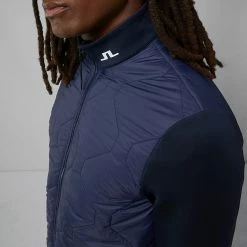 Jlindeberg J.Lindeberg Quilt Hybrid Thermal Golf Wind Jacket 10 Jlindeberg J.Lindeberg Quilt Hybrid Thermal Golf Wind Jacket -Putter Sales J.Lindenberg Quilt Hybrid Jacket AMOW07063 6855 WTLIN045 JL Navy Model 2