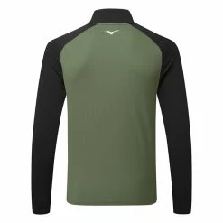 Mizuno Winter Breeze Bloc 1/4 Zip Golf Sweater 5 Mizuno Winter Breeze Bloc 1/4 Zip Golf Sweater -Putter Sales Mizuno AW22 Winter Breeze Bloc 1 4 Zip 52GA2504 39 SWMIZ047 L Olive Black Back