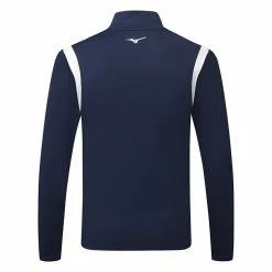 Mizuno Quick Dry Breeze Elite 1/4 Zip Golf Sweater -Putter Sales Mizuno SS22 Breeze Elite 1 4 Zip Sweater 52GC2001 14 Code SWMIZ041 M Deep Navy Back