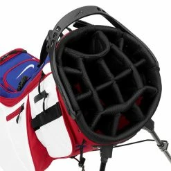 Nike Air Hybrid 2 Golf Stand Bag -Putter Sales Nike Air Hybrid 2 Stand Bag DR5132 679 Gym Red Dee Royal Silver 3
