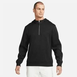 Nike Dry 1/2 Zip Golf Hoodie -Putter Sales Nike Dry 1 2 Zip Golf Hoodie Black DN1906 010 SWNIK253 Model 1