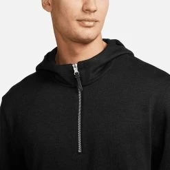 Nike Dry 1/2 Zip Golf Hoodie -Putter Sales Nike Dry 1 2 Zip Golf Hoodie Black DN1906 010 SWNIK253 Model 2