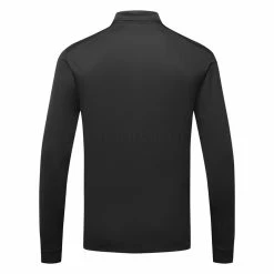 Nike Dry Victory Solid Long Sleeve Golf Polo Shirt -Putter Sales Nike Golf AW22 Dri Fit Victory Solid Long Sleeve Shirt DN2344 010 SHNIK815 S Black White bACK