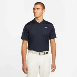 Nike Dry Victory Blade Golf Polo Shirt 9 Nike Dry Victory Blade Golf Polo Shirt -Putter Sales Nike SS22 Dry Victory Blade Golf Polo Shirt DH0838 451 M SHNIK775 Obsidian White model 1
