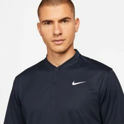 Nike Dry Victory Blade Golf Polo Shirt 10 Nike Dry Victory Blade Golf Polo Shirt -Putter Sales Nike SS22 Dry Victory Blade Golf Polo Shirt DH0838 451 M SHNIK775 Obsidian White model 2