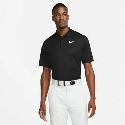 Nike Dry Victory Solid Golf Polo Shirt 9 Nike Dry Victory Solid Golf Polo Shirt -Putter Sales Nike SS22 Dry Victory Solid Golf Polo Shirt DH0822 010 M Black White Model 1