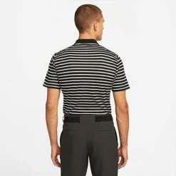 Nike Dry Victory Stripe Golf Polo Shirt 11 Nike Dry Victory Stripe Golf Polo Shirt -Putter Sales Nike SS22 Dry Victory Stripe Golf Polo Shirt DH0829 010 M Black White model 3