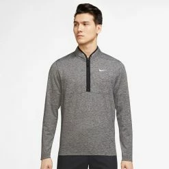 Nike Dry Victory Heather 1/2 Zip Golf Sweater 9 Nike Dry Victory Heather 1/2 Zip Golf Sweater -Putter Sales Nike SS22 Victory Heather 1 2 Zip Golf Sweater Black Black White DH1261 010 SWNIK247 M Model 1