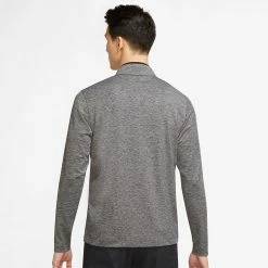 Nike Dry Victory Heather 1/2 Zip Golf Sweater 11 Nike Dry Victory Heather 1/2 Zip Golf Sweater -Putter Sales Nike SS22 Victory Heather 1 2 Zip Golf Sweater Black Black White DH1261 010 SWNIK247 M Model 3