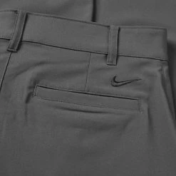 Nike Dry Victory Golf Pants -Putter Sales Nike SS23 Dri Fit Victory Golf Trousers Smoke Grey Black DN2397 070 TRNIK161 30 W 32 Leg Detail