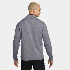 Nike Dry Victory Heather 1/2 Zip Golf Sweater -Putter Sales Nike Victory Heather 1 2 Zip Golf Sweater Obsidian Black DH1261 451 SWNIK257 Model 3