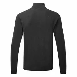 Oakley Maple Ridge 1/2 Zip Fleece Golf Pullover -Putter Sales Oakley SS22 Maple Ridge 1 2 Zip Fleece Sweater FOA403801 02E Code SWOAK093 M Blackout Back