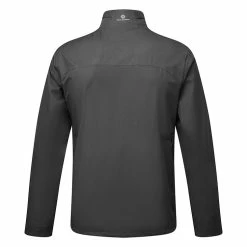 Oscarjacobson Oscar Jacobson Eastwood 1/4 Zip Waterproof Golf Jacket -Putter Sales Oscar Jacobson AW22 Eastwood Waterproof Jacket OJTOP0113 WJOSC022 S Black Back
