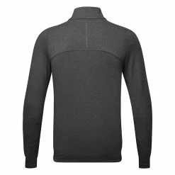 Oscarjacobson Oscar Jacobson Lawton Tour 1/4 Zip Golf Sweater -Putter Sales Oscar Jacobson AW22 Lawton Tour OJTOP0102 SWOSC205 S Black Marl Back
