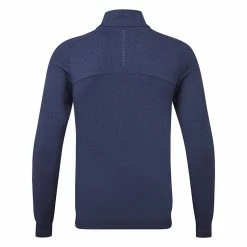 Oscarjacobson Oscar Jacobson Lawton Tour 1/4 Zip Golf Sweater 5 Oscarjacobson Oscar Jacobson Lawton Tour 1/4 Zip Golf Sweater -Putter Sales Oscar Jacobson AW22 Lawton Tour OJTOP0102 SWOSC206 S Navy Marl Back