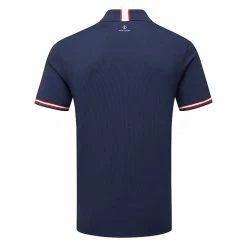 Oscarjacobson Oscar Jacobson Durham Tour Golf Polo Shirt -Putter Sales Oscar Jacobson SS22 Durham Tour Polo Shirt OJTS0033 Code SHOSC185 M Navy Jewel Red Back