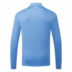 Ping Angus Long Sleeve Golf Polo Shirt 5 Ping Angus Long Sleeve Golf Polo Shirt -Putter Sales Ping AW22 Angus Performance Long Sleeve Polo Shirt PO3504 FB56 SHPIN321 French Blue Multi back