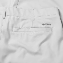 Ping Bradley Golf Trouser -Putter Sales Ping SS23 Bradley Slim Fit Trousers Pearl Grey P03315 PG45 TRPIN101 Detail