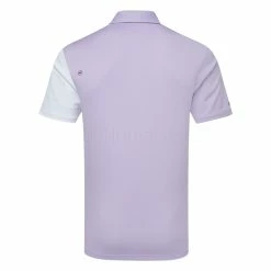 Ping Mack Golf Polo Shirt -Putter Sales Ping SS23 Mack Polo Shirt P03576 WCL9 SHPIN342 White Cool Lilac Multi Back
