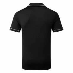 Puma Cloudspun Monarch Golf Polo Shirt -Putter Sales Puma AW22 Cloudspun Monarch Polo 530991 01 SHPUM642 Black Heather High Rise Back
