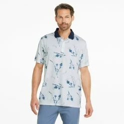 Puma MATTR Lowlands Golf Polo Shirt -Putter Sales Puma AW22 Mattr Lowlands Polo 535453 01 SHPUM636 Bright White Navy Blazer S Model 1