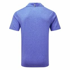 Puma Performance Heather Golf Polo Shirt 5 Puma Performance Heather Golf Polo Shirt -Putter Sales Puma SS22 Performance Heather Golf Polo Shirt Surf The Web Heather 577428 10 SHPUM602 back