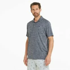 Puma AP Cloudspun King Golf Polo Shirt 9 Puma AP Cloudspun King Golf Polo Shirt -Putter Sales Puma SS22 AP King Cloudspun Polo Shirt 535505 01 Code SHPUM631 L Navy Blazer Heathe Model 1