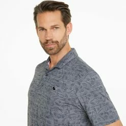 Puma AP Cloudspun King Golf Polo Shirt 10 Puma AP Cloudspun King Golf Polo Shirt -Putter Sales Puma SS22 AP King Cloudspun Polo Shirt 535505 01 Code SHPUM631 L Navy Blazer Heathe Model 2